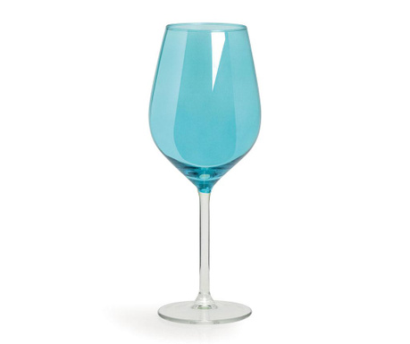 Pahar pentru vin Excelsa, Rise Blue, sticla, albastru deschis,...