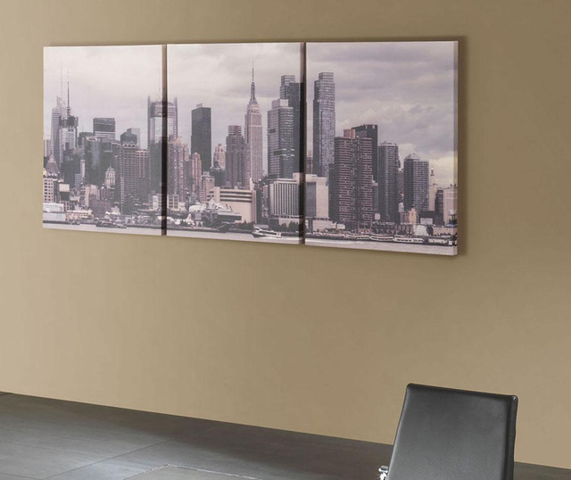 Set 3 slik Skyline 70x90 cm