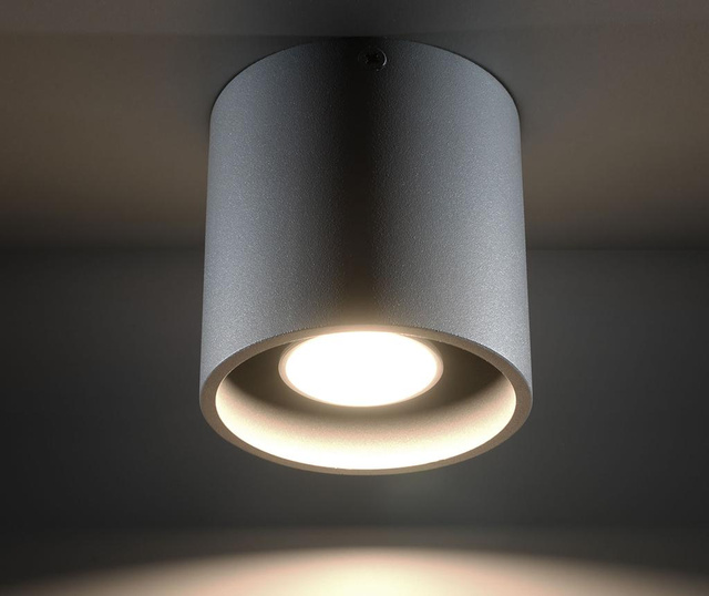Plafoniera Nice Lamps, Roda Grey, aluminiu, gri, 10x10x10 cm