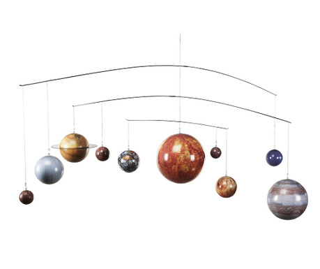 Decoratiune suspendabila Authentic Models, Solar System, plastic, 45x135x51 cm