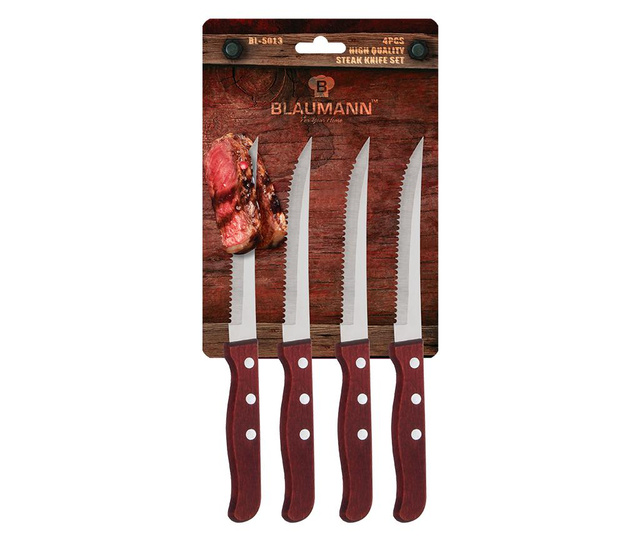 Комплект 4 ножа за печено месо Forest