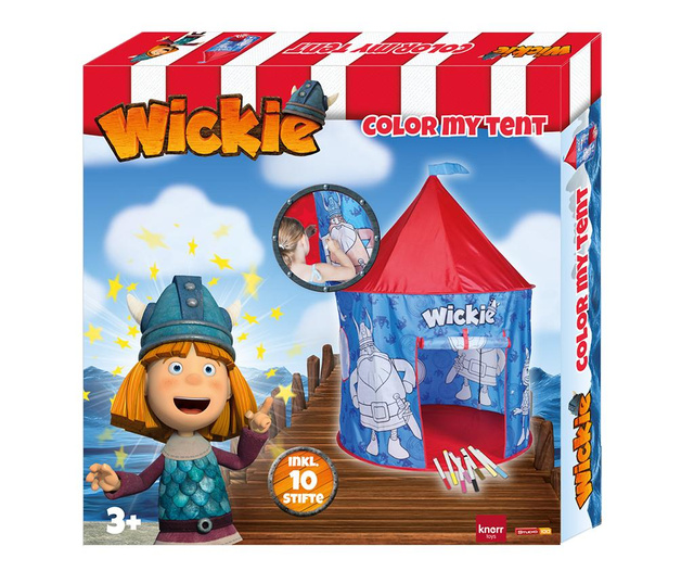 Палатка за игра и 10 маркера Wickie Awning