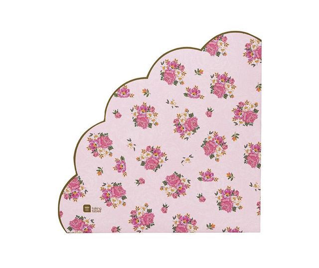 Комплект 20 салфетки Scaloped Florals