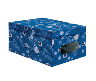 Кутия за съхранение с капак Sisy Dark Blue