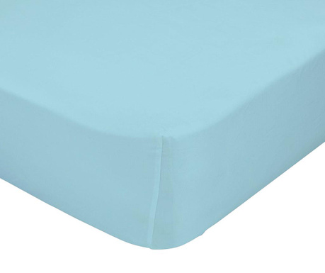 Σεντόνι κρεβατιού με λάστιχο Basic   Blue 180x200 cm