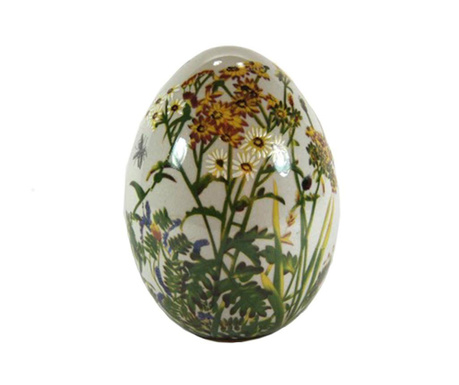 Decoratiune Royal Family, Spring Egg, ceramica pictata manual, 13x13x15 cm