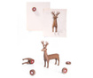 Set 6 magnetov Deer Brown