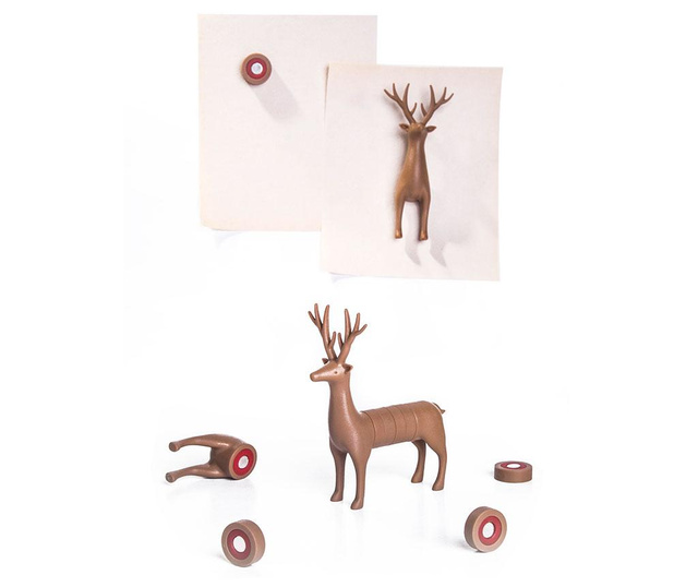 Set 6 magnetov Deer Brown