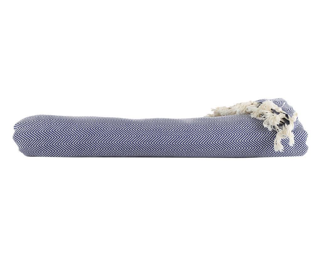 Cuvertura Eponj Home, Balik Dark Blue, bumbac, 200x240 cm, albastru inchis - 2