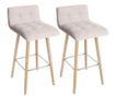 Set 2 scaune de bar Vassa Cream