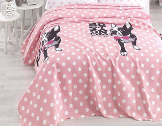 Boston Pink Pique ágytakaró 200x235 cm