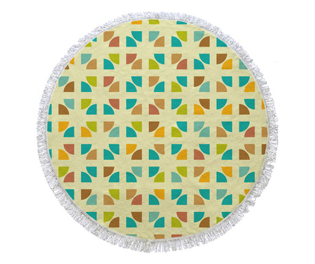 Multicolor Geometric Strandtörölköző 150 cm