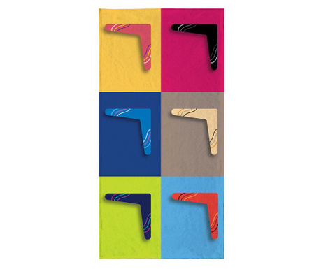 Plážová osuška Boomerang 80x155 cm