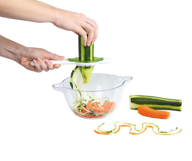 Комплект уред за рязане на зеленчуци и купа Spiral