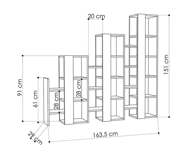 Етажерка Lift Anthracite