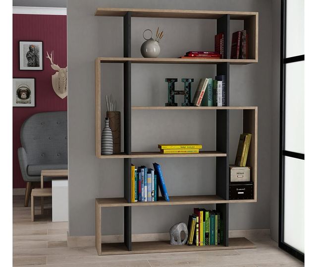 Mito Natural Anthracite Könyvespolc