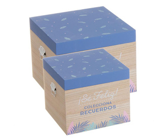 Комплект 2 кутии с капак за съхранение Recuerdos