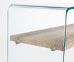 Consola Bizzotto, Kenya Glass, structura din sticla cu grosimea 12 mm, 110x35x75 cm