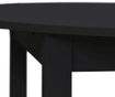 Nova Round Black Kihúzható asztal