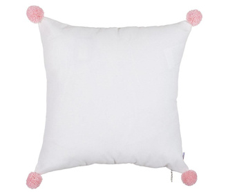 Jastučnica Clover White and Pink 41x41 cm