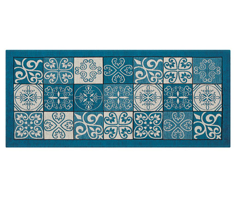 Covor Webtappeti, Maiolica Light Blue, 55x240 cm, albastru deschis