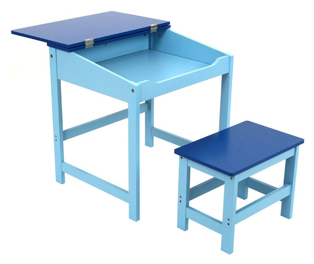 Set otroška pisalna miza in stol Julyan Blue