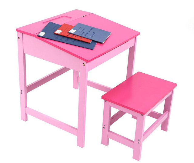 Julyan Pink Gyerek íróasztal székkel