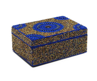 Κουτί με καπάκι Yun Blue Gold Rectangular