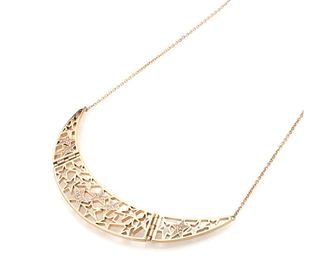 Collier Thierry Mugler Métal Doré - 66 Cm, Occasion Bon État, Bijou De Marque Français