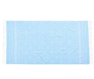 Kopalniška brisača Hamam Cisha Light Blue 90x180 cm