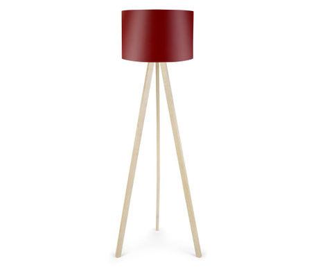 RESIGILAT Lampadar Insignio, Elisa White Brown Red, lemn japonez, rosu/crem, 38x38x140 cm
