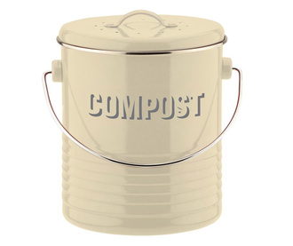Posuda  s poklopcem  za  kompost Vintage Kitchen Cream
