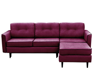 Desni kotni raztegljiv kavč Dragonfly   Purple And Black