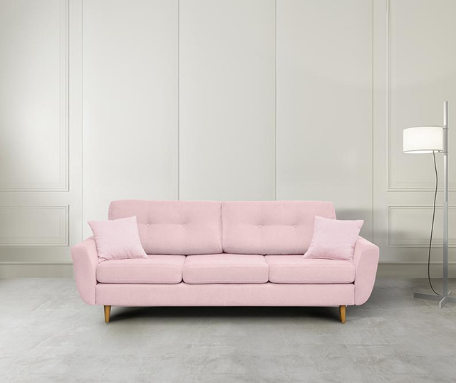 Canapea extensibila 3 locuri Rosa  Pale Pink