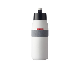Sticla sport Rosti Mepal, Ellipse Sports White, polietilena fara BPA, alb, 500 ml