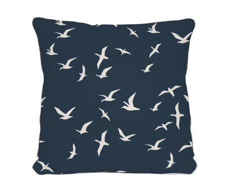 Διακοσμητικό μαξιλάρι Seagulls Blue Navy 45x45 cm