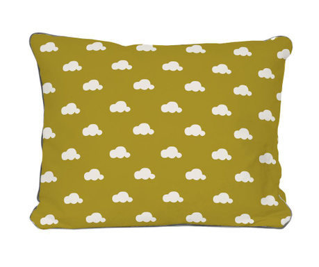 Dekoračný vankúš Clouds Mustard Pattern 35x50 cm