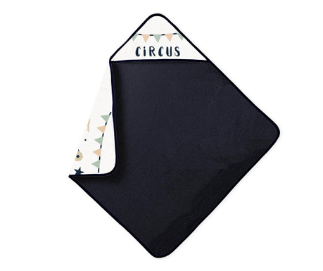 Ręcznik kąpielowy z kapturem Circus Crew 68x68 cm