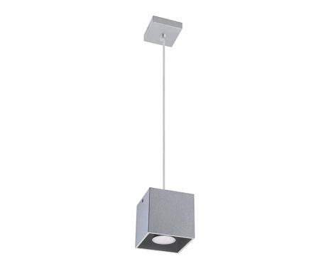 Lustra Nice Lamps, Geo Grey, aluminiu, gri, 10x10x110 cm