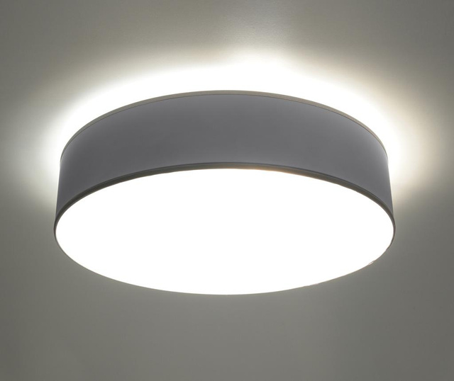 Plafoniera Nice Lamps, Atis Wide Grey, otel, gri, 45x45x12 cm