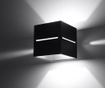 Aplica de perete Nice Lamps, Lorum Black, aluminiu, negru, 10x12x10 cm