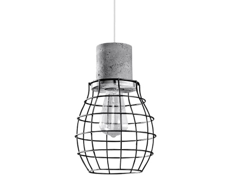 RESIGILAT Lustra Nice Lamps, Valerio Black Grey, otel, 19x19x100 cm