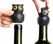 Zamašek za vinsko steklenico Owl Black