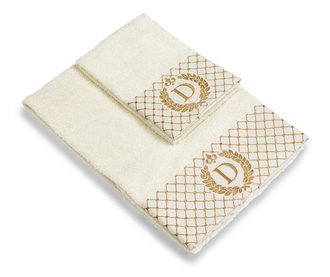 Комплект 2 кърпи за баня Monogram D