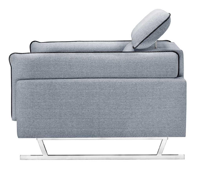 Fotoliu L'officiel Interiors, Giselle Grey Black, gri/negru, 110x102x94 cm