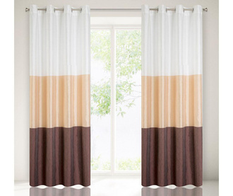 Zavjesa Sally Cream Brown 140x250 cm