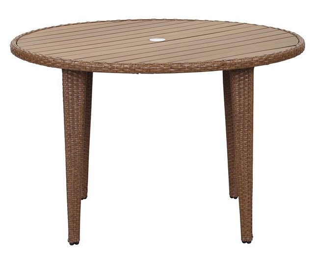 Malaga Toasted Almond Sand Kültéri asztal és 4 szék