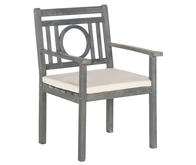 Set masa si 4 scaune pentru exterior Mendoza Ash Grey Ecru