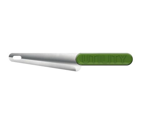 Cutit utilitar Viceversa, Pointless Green, inox, 2x29x7 cm