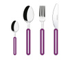 Комплект прибори за хранене 4 части Offset Purple